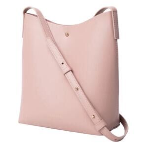 SAMARA Medium Shoulder Bag Peony Pink Handbag Crossbody Vegan Leather Suede NEW